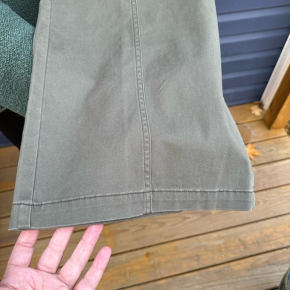 NWT a.n.a women’s size 16W highest-rise wide leg pants bottoms oregano army - Picture 6 of 11